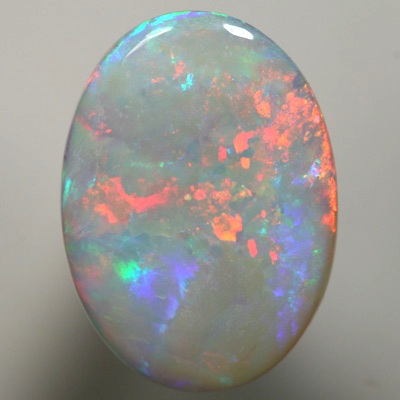 SOLID SEMI BLACK OPAL Changing colours, candy red to turquoise blue